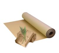 Triplast Brown ECO Kraft Paper (750mm x 50m) - Eco-Conscious & Recyclable - Multipurpose Wrapping Paper Roll with a Premium & Rustic Finish - Ideal for Gift Wrapping, Parcel Packing, Arts & Craft