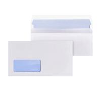 Triplast Envelopes Paper Self Seal Window 110x220mm White Pack of 100