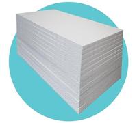 Triplast Expanded Polystyrene Foam Sheets EPS 70 (24 Sheets, 1200 x 600 x 25mm Each) - BBA Certified Wall & Floor Insulation Board - Box Lining & Packaging Foam Board - White Blocks for DIY Projects