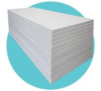 Triplast Expanded Polystyrene Foam Sheets EPS 70 (24 Sheets, 2400 x 1200 x 25mm Each) - BBA Certified Wall & Floor Insulation Board - Box Lining & Packaging Foam Board - White Blocks for DIY Projects