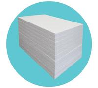 Triplast Expanded Polystyrene Foam Sheets EPS 70 (25 Sheets, 600 x 400 x 25mm Each) - BBA Certified Wall & Floor Insulation Board - Box Lining & Packaging Foam Board - White Blocks for DIY Projects