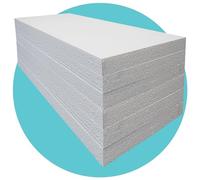 Triplast Expanded Polystyrene Foam Sheets EPS 70 (6 Sheets, 2400 x 1200 x 50mm Each) - BBA Certified Wall & Floor Insulation Board - Box Lining & Packaging Foam Board - White Blocks for DIY Projects