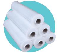Triplast Pallet Stretch Shrink Wrap Roll (400mm x 250m) - Pick Qty & Colour - Heavy Duty Pallet Wrap, Industrial Stretch Wrap, Packaging Cling Film, Strong Plastic Wrap, Luggage Wrap (Clear, 6 Rolls)