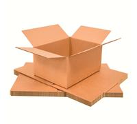 Triplast Single Wall Cardboard Boxes 8x6x4" Brown Pack of 25