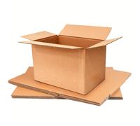 Triplast Single Wall Cardboard Boxes 9x6x6" Brown Pack of 5
