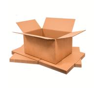 Triplast Single Wall Cardboard Boxes L30.5x W22.9x H15.2cm Brown Pack of 50
