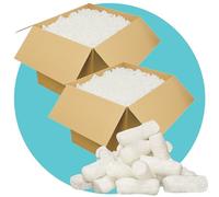 Triplast White ECO Packing Peanuts (10 Cubic Ft) - Corn Starch Based, Compostable, Biodegradable & Water-Soluble - Use as Loose Fill, Void Fill, Packing Chips & Packaging Filler for Shipping