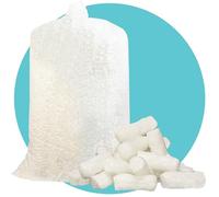 Triplast White ECO Packing Peanuts (15 Cubic Ft) - Corn Starch Based, Compostable, Biodegradable & Water-Soluble - Use as Loose Fill, Void Fill, Packing Chips & Packaging Filler for Shipping