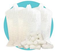 Triplast White ECO Packing Peanuts (45 Cubic Ft) - Corn Starch Based, Compostable, Biodegradable & Water-Soluble - Use as Loose Fill, Void Fill, Packing Chips & Packaging Filler for Shipping