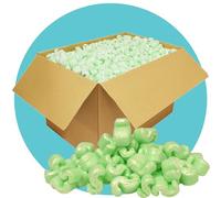 Triplast XtraTough 'S' Packing Peanuts (1.5 Cubic Ft) - 100% Recycled Polystyrene, Recyclable & Reusable Protective Packaging - Use as Loose Fill, Void Fill & Packaging Filler for Shipping & Postage