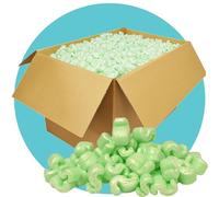 Triplast XtraTough 'S' Packing Peanuts (2.5 Cubic Ft) - 100% Recycled Polystyrene, Recyclable & Reusable Protective Packaging - Use as Loose Fill, Void Fill & Packaging Filler for Shipping & Postage
