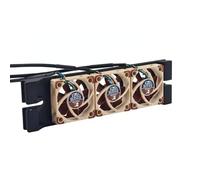 Triple 40mm Exhaust Fan Bracket Mount, Rear PC Chassis Cooling Adapter, Airflow Ventilation Plate compatible with Jonsbo NV10 Mini ITX Case