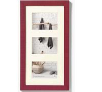 Triple 6x4 Bordeaux Picture Frame - 18x9 inch - (Insert for 3x 6x4 inch) Walther