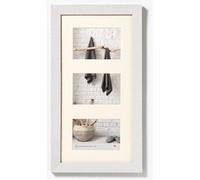 walther Design Picture Frame Polar White 3x 13x18 cm Gallery with PassepArtout, Home Wooden Frame HO338V