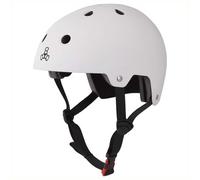 Triple 8 Brainsaver EPS Skateboard/BMX Helmet Rubber White
