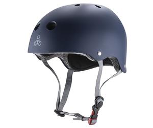 Triple 8 Brainsaver Helmet with EPS (Rubber Blue, Small/Medium)