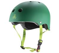 Triple 8 Brainsaver Helmet with EPS (Rubber Kelly Green, X-Small/Small)