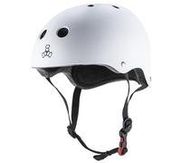 Triple 8 Brainsaver Helmet with EPS (Rubber White, X-Small/Small)