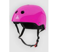 Triple Eight The Certified Sweatsaver Helmet for Skateboarding, BMX, and Roller Skating, Pink Glossy, S/M