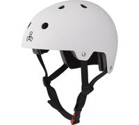 Triple 8 Brainsaver EPS Skateboard/BMX Helmet Rubber White