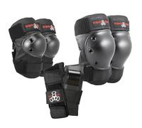 Triple 8 Junior Saver Series Pad Set (3-Piece, X-Small), Black