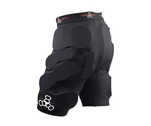 Triple 8 Unisex Bumsaver Skateboarding Shorts, Black, S UK