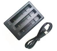 Triple Action Camera Battery Charger USB Dual Charger for Insta360 One X3 Panoramic Camera Charger