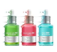 Triple-Action Korean Skincare Set: Niacinamide + TXA Serum & Azelaic Acid 10 Hyaluron Redness + PDRN Hyaluronic Acid Capsule 100, Korean Glass Skin Face Serum for Soothing & Brightening & Hydrating