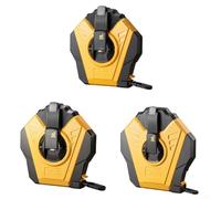 Triple Action Retract Measuring Tape Designed for and Accuracy Dual Scale Readings 20M 30M 50M Lengths Fiberglass with Enhanced Durability Coating (50M)