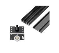 Triple Aluminum Sliding Door Rail Kit - 240 cm s Door Track System for Smooth Ideal for Interior and Exterior Use Easy Installat and Slish.