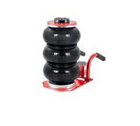 Triple Bag Air Jack 3 Ton (6600 Lbs) Capacity Portable Pneumatic Car Jacks Heavy Duty&Quick Lifting For Garage Repair Operation Smoothly Efficiently(RED)