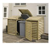 Triple Bin Store - L82 x W230 x H130 cm Rowlinsons Brown One Size