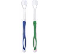Triple Bristle 3-Sided Toothbrush For Efficient Cleaning, Replaceable Heads For Hygiene, Battery Operated Sonic Toothbrush For The Whole Family