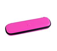 Triple Bristle Sonic Toothbrush Travel Case | Portable Breathable Toothbrush Hard Carrying Bag for Traveling, Camping, Business Trip | Mesh Pocket for Accessories | Pink