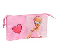 Triple Carry-All Barbie Girl Pink 22 X 12 X 3 Cm NEW