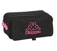 Triple Carry-All Kappa Black And Pink Black (21,5 X 10 X 8 Cm) NEW
