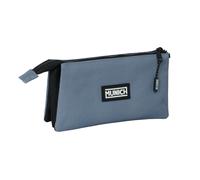 Triple Carry-all Munich Basic Grey 22 x 12 x 3 cm