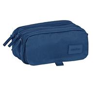 Triple Carry-All Safta 21,5 X 10 X 8 Cm Navy Blue NEW