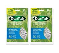 Triple Clean 90 Plant-Based Floss Picks (Pack of 2 - Total 180) - Exclusive AG Total Health Bundle
