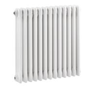 Triple Column Traditional Radiator 600 x 605mm, High Gloss White
