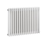 Balterley Triple Column Traditional Radiator 600 x 777mm - High Gloss White Balterley White