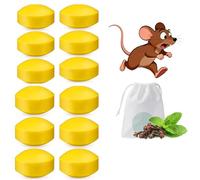 Triple-Concentrated Natural Peppermint Oil Rodent Repellent Balls, 12 Pack - 30-Day Long-Lasting Protection, Humane, Pet-Safe, for Home, Kitchen, Attic, Garage, RV