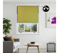 Triple Diamond Eyelet Blackout Roller Blind With Metal Fittings Free Alteration By Furnished - Green (W)60Cm X (L)210Cm