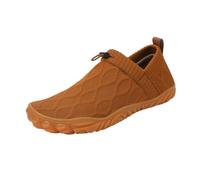 Slip on Barefoot Shoe, Casual Beach Walking Shoes, Slip on Knitted Water Sneakers, Minimalist Shoes Women, Quick-Dry Comfortable Outdoor Running Sneakers (Brown,6.5)