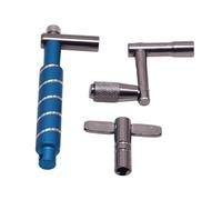 Triple Drum Ergonomic Percussion Instrument Tuning Wrenches for Live and Practice Triple Alloy Steel Bass Pedal Adjuster