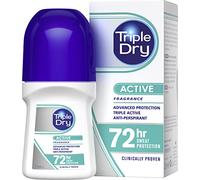 Triple Dry Women | Active Fragrance Anti-Perspirant Roll On 50ml | 72-Hour Protection Against Excessive Sweating | Fights Odour | Triple Active Formula | Clinically Proven | Female
