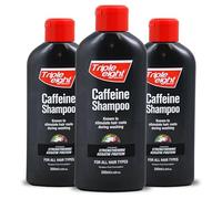 Triple Eight Caffeine Shampoo 250ml - Hair Growth Stimulating, Keratin Strengthening, Vegan, Paraben-Free - Daily Use Shampoo for Thicker, Healthier Hair - All Hair Types | SterlingSquare (Pack of 3)