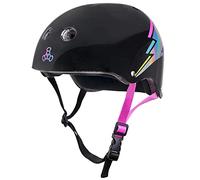 Triple Eight Certified Sweatsaver Helmet - Black/Hologram (Large/X-Large)