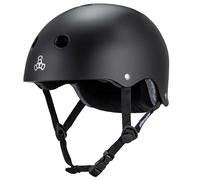 Triple Eight Deep Cover Helmet - Ideal for Skateboarding, Cycling, BMX, and Roller Skating - Large/X-Large - Black Matte