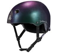 Triple Eight Deep Cover Helmet - Ideal for Skateboarding, Cycling, BMX, and Roller Skating - X-Small/Small - Barbie Patin
